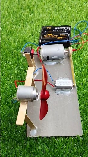Generate Electricity Using DC Motor