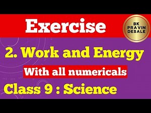 work and energy exercise class 9 | work and energy question answer | 9th science chapter 2 exercise