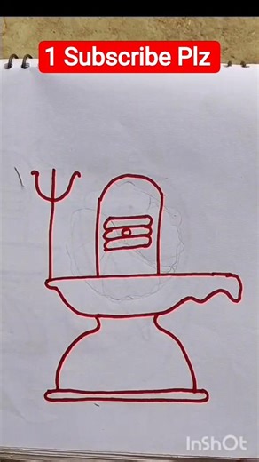 🕉️🙏🌼 Har Har Mahadev shivling or trishul simple sipesle art #viral #drawing #easy #shots #subscribe