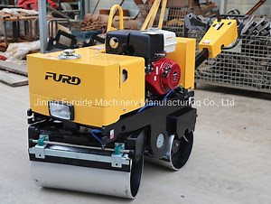 [Hot Item] Walk Behind Soil Mini Road Roller Compactor with 800kg Weight