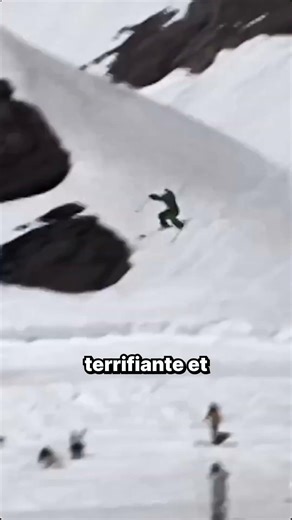 The terrifying fall on "Big Bertha"! #ski #freeride #mountain #candidethovex