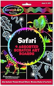 Scratch Art Magic Draw and Learn Animal Safari