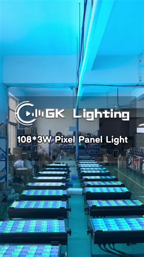 Light Up Every Beat! RGBW Pixel Power in Action Caption: 108*3W Pixel Panel Light in full glory! RGBW color mixing, dynamic strobe, and stunning smooth dimming - This is not just a stage light, it's a vibe maker. Perfect for weddings, clubs, theaters & live shows. Like & follow for more lighting effects! #lightingtech #lightingengineer #portablelighting #gklighting #dj #eventgear #eventlighting #lighting #lightshow #stagelighting #lightingdesign #dimmableled