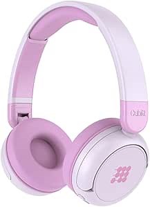 Cubitt Bluetooth Headphones for Kids, Wireless, with Premium Sound Quality, Built in Microphone, 24 Hours Playtime, Study Mode/Volume Limited and AUX Cord for iPad, Tablet, Airplane, Phone, PC