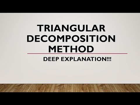 Triangular Decomposition Method to solve system of linear equations