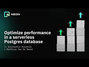 Optimizing performance in a serverless Postgres database