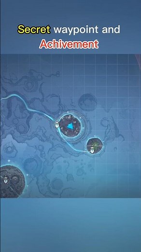 Secret waypoint and achivement in frostmoon | #genshinimpact #shorts #genshin