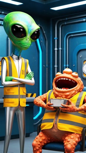 Aliens telling funny jokes #food #alien #youtubeshorts #viral #fyp #trending#construction