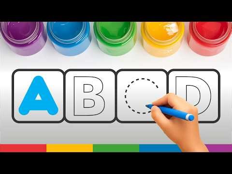 Learn ABCD Writing, Alphabet Tracing for Kids, A - Z Letter Practice for Toddlers @happykiddobloom ​