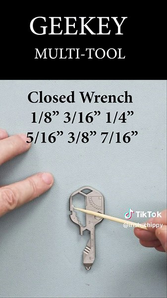 Amazing Multi-Tool by GEEKEY. The size of a key #Geekey #Geekeytools #keytool #IrishChippy #Geekeymultitool #Multitool #MultiTools #Airlineapproved