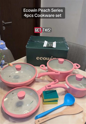 Ecowin Peach Series Cookware for Raya