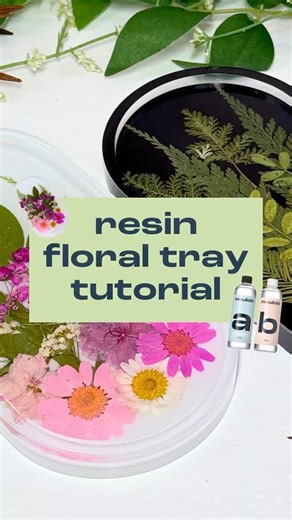 Resin Floral Tray Tutorial | Create A Beautiful Tray With Pressed Flowers