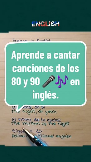 Aprende a cantar canciones de los 80 y 90 en inglés