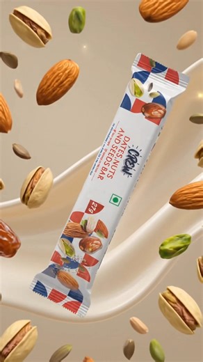 Product animation of a Energy bar #productanimation #aianimation #cgi