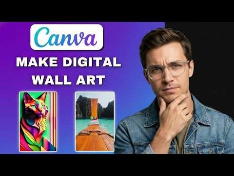 How To Make Printable Wall Art Using Canva in 2026 | Fast & Easy