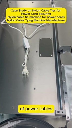 Case Study on Nylon Cable Ties for Power Cord Securing Nylon cable tie machine for power cords