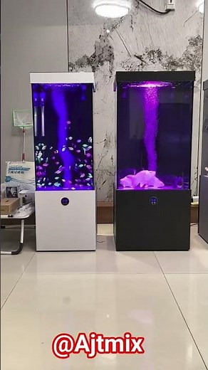 Luxury Vertical Aquarium Setup 🐠 | Colorful Fish Tank Display | Modern Home Aquarium #ajtmix#koifish
