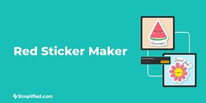Red Sticker Maker | Create Custom Stickers Easily