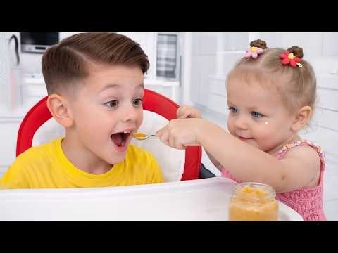 One Day with Eva the Babysitter! Fun Learning for Kids