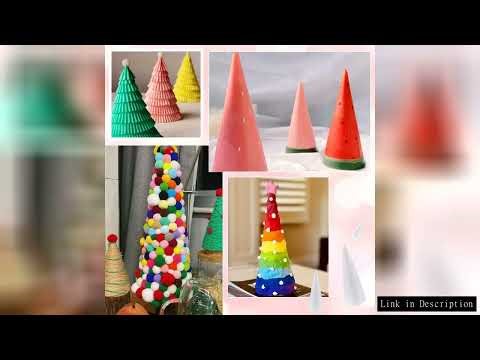 1pc Foam Cones Decorative Tool Polystyrene For Crafts DIY Painting Triangle Tree Christmas Tree Flow