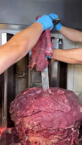 How doner kebabs are formed