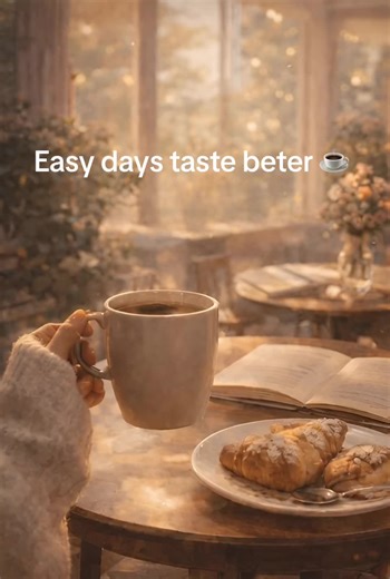 easy days taste better ☕✨ slow moments, warm coffee, and a song that feels like home use this sound for your daily life 🤍 #cozymood #dailylife #bgmmusic #cafemoment #tiktoksound