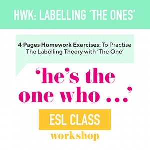 ESL Advanced Homework: Practise Labelling People & Using 'The One'