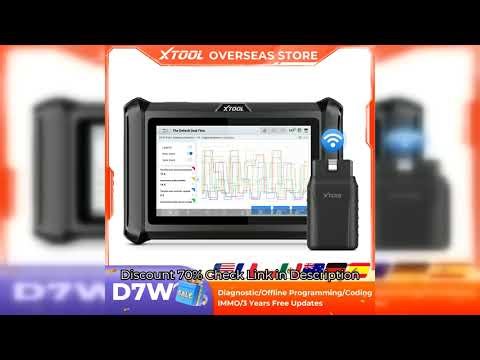 XTOOL D7W V2.0 OBD2 Bluetooth Scanner All System Diagnostic Tool ECU Coding Bidirectional Control Da