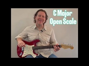 How To Play C Major Open Scale - Great for Acoustic Guitar and Guitar Solos and Rhythm Guitar