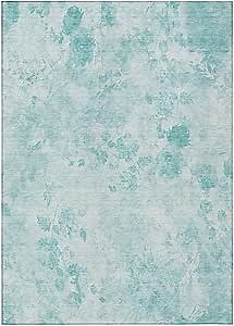 Addison Rugs Chantille ACN724 Aqua 5' x 7'6" Indoor Outdoor Area Rug, Easy Clean, Machine Washable, Non Shedding, Bedroom, Entry, Living Room, Dining Room, Kitchen, Patio Rug