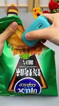 2-in-1 Mini Plastic Bag Heat Sealer & Cutter – Portable Handheld Food Storage Sealing Machine.