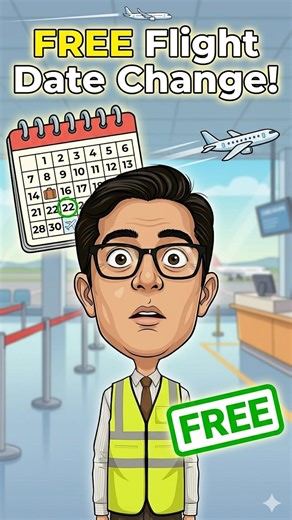 How to change your flight date for FREE ✈️Most people pay extra fees without knowing this #airport