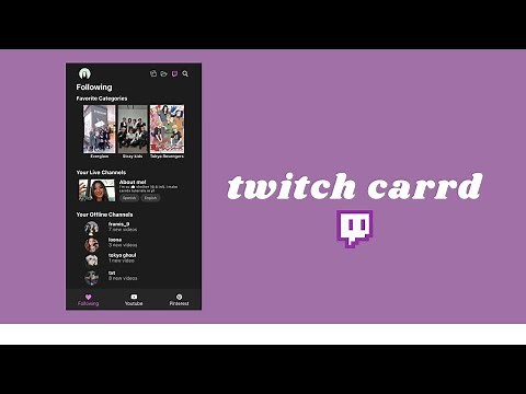 twitch themed; simple carrd tutorial