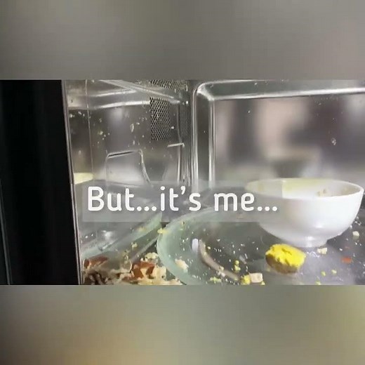 Egg in microwave exploded! Never microwave egg with shell!!! Dangerous!