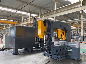 [Hot Item] DMS1206A Structure Steel Fabrication H Beam U Channel CNC High Speed Drilling and Sawing Combined Machine Line  Web 1250mm Flange 600mm