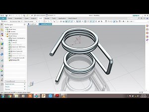 # NX CAD #HELIX TENSION SPRING TUTORIAL Advanced