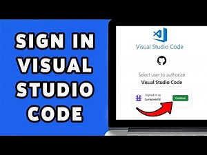 How To Sign In Visual Studio Code 2025 | Login & Access Your VS Code Account