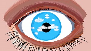 Rene Magritte, The False Mirror(1928) - 3D model by onlyone__o