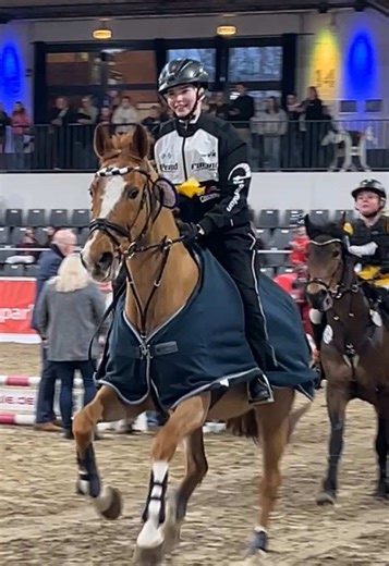 Leo gewinnt das Kostüm-Zeit springen mit 41sek in verden 🏆🥇💣🏎️ #verdinale #winner #showjumping @emma.cva