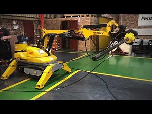 Brokk 100 with Side Angling Hammer Attachment