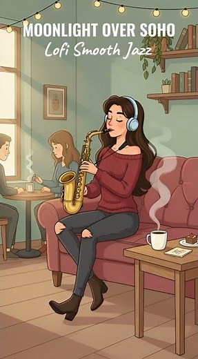 Moonlight Over Soho 🎷 Smooth Sax Jazz | Late Night Chill #relaxnightjazz #saxophone #lofi
