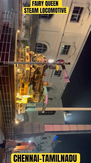 Fairy Queen Steam Locomotive at Vijayawada in Andhrapradesh.