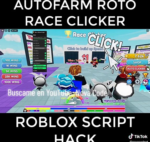 Race Clicker Script Autofarm Chetado 😱