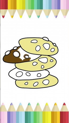 How to Draw a Cookie - Easy Drawing Tutorial, 🍪cute drawing and colouring