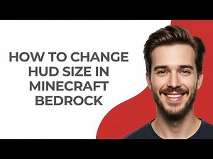 How To Change HUD Size In Minecraft Bedrock - GUIDE!