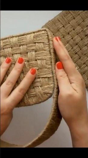 DIY Decorative Suitcase | Jute weaving idea | Jute and cardboard craft