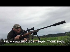 Howa 1500 308 First Time at 1,000 Metes.