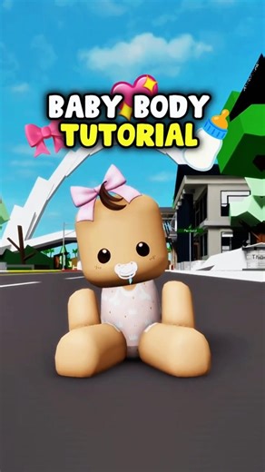 Baby Body Tutorial 🍼🥰 ID Codes #roblox #brookhaven
