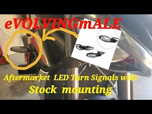 After market LED turn signal upgrade on the Triumph Street Triple