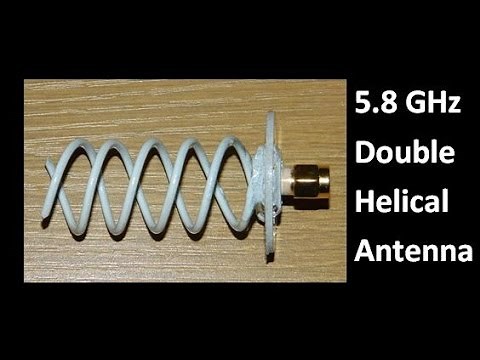 5 8 GHz Double Helical Antenna #83
